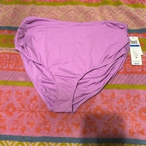 Lavender High-Waisted Bikini Bottom